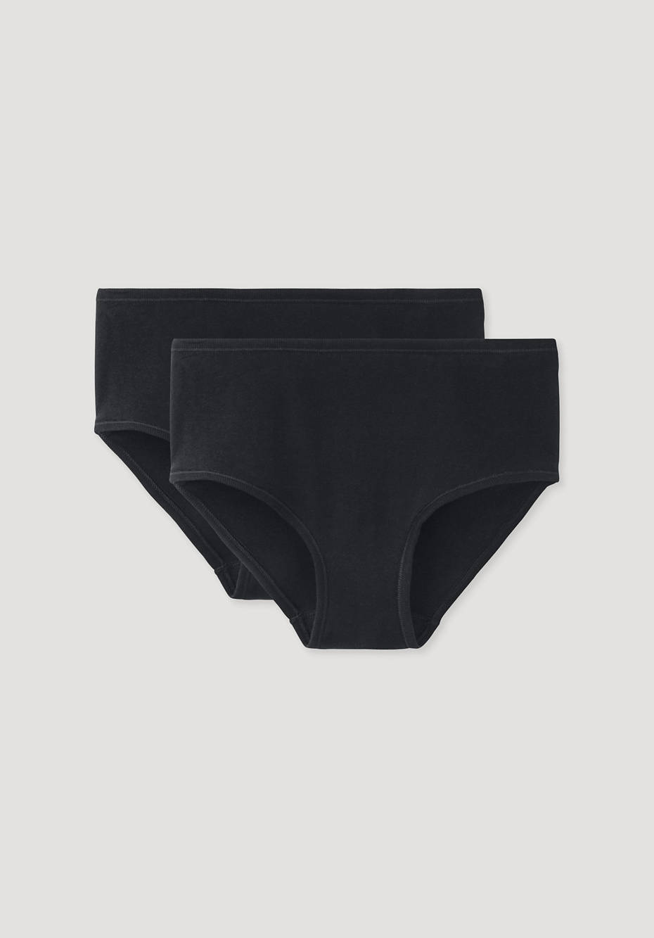 Panty low cut im 2-er Pack aus reiner Bio-Baumwolle