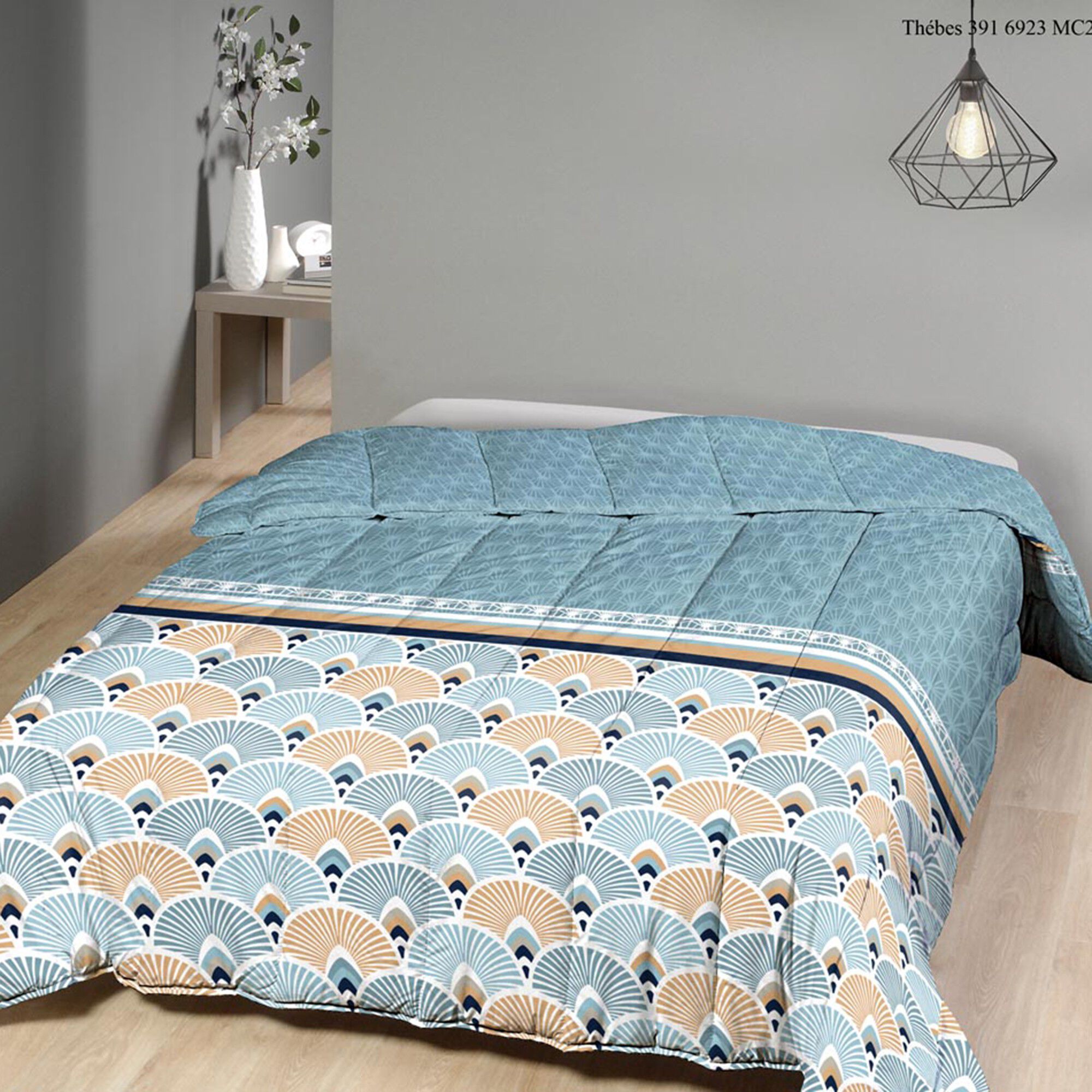 Couette microfibre imprimé art déco 350 g/m²