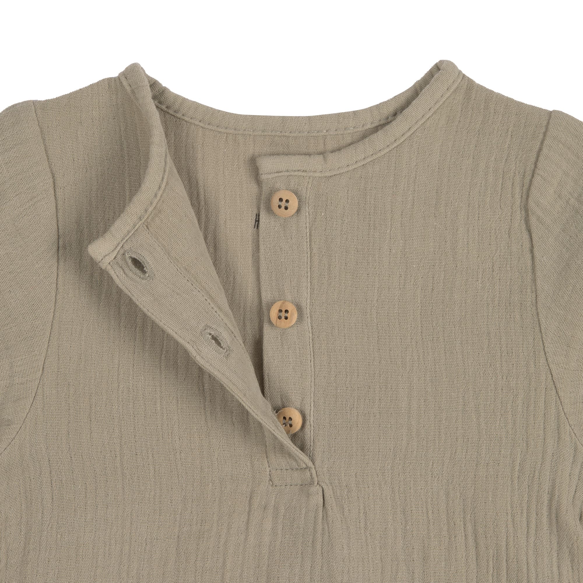 Baby Langarmshirt - Bio Baumwolle, Oliv