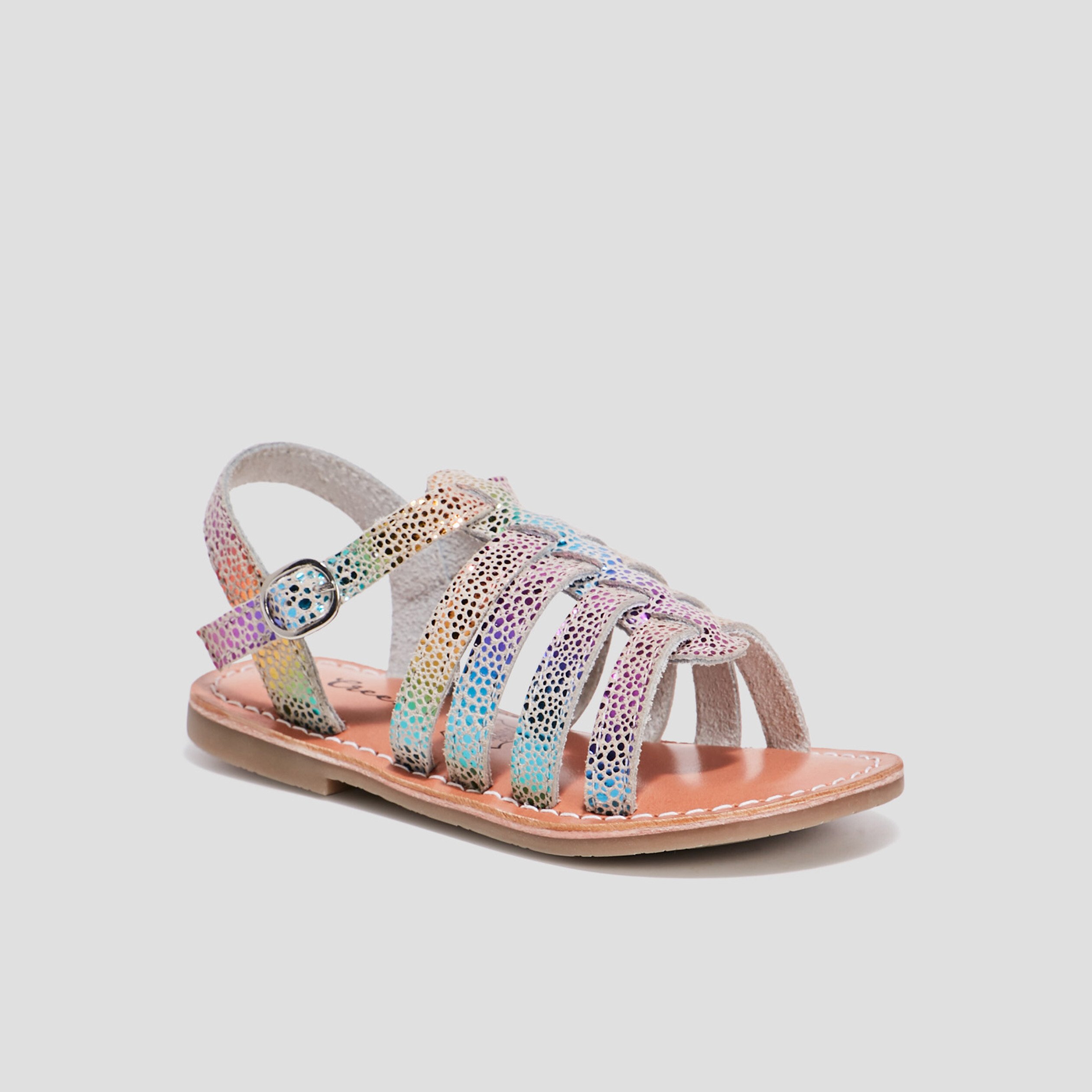 Sandales en cuir Creeks multicolore fille | La Halle