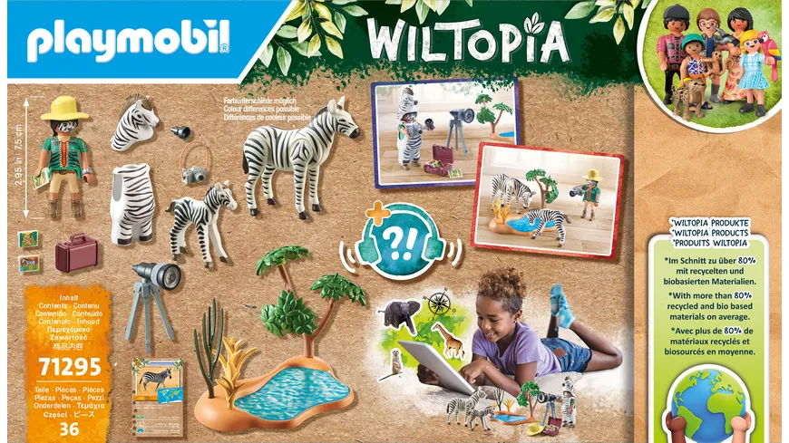 PLAYMOBIL 71295 WILTOPIA Unterwegs mit der Tierfotografin