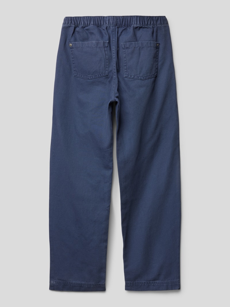 Stoffhose mit elastischem Bund Modell 'ME AND MY GIRLS' in marineblau