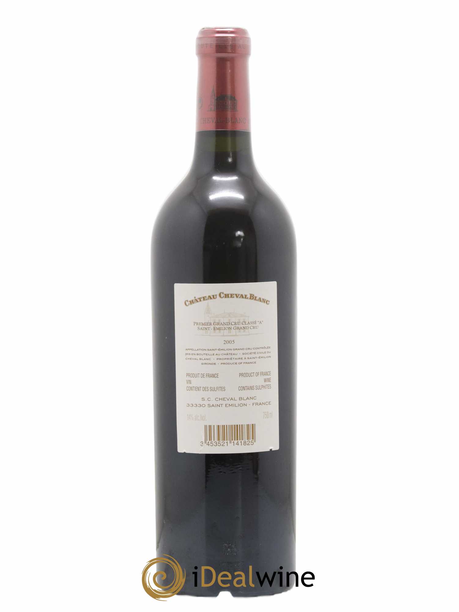 Château Cheval Blanc 1er Grand Cru Classé A  2005 - Lot de 1 Bouteille