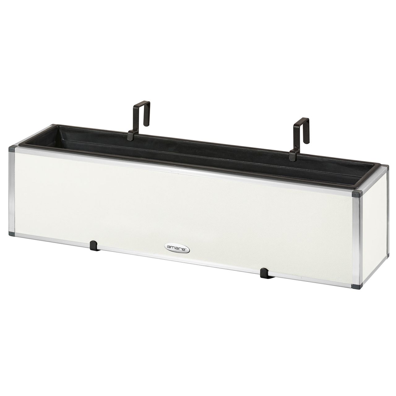 Weles AMARE Fiberglas Design Pflanzgefäß PUR 20,5 x 81,5 x 20,5 cm, weiß