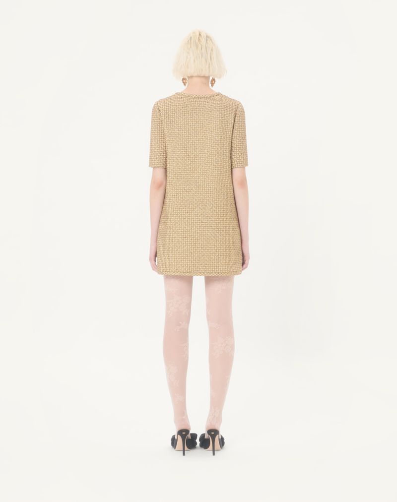 Vestido curto de tweed Canestrello com lurex