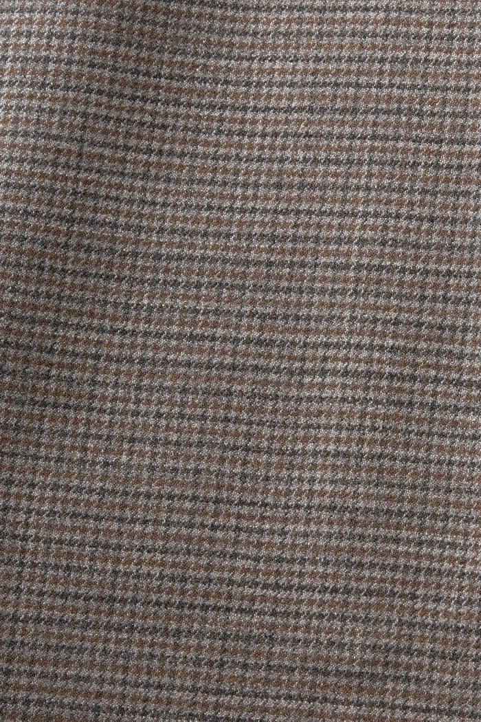 Wollblazer mit Hahnentrittmuster