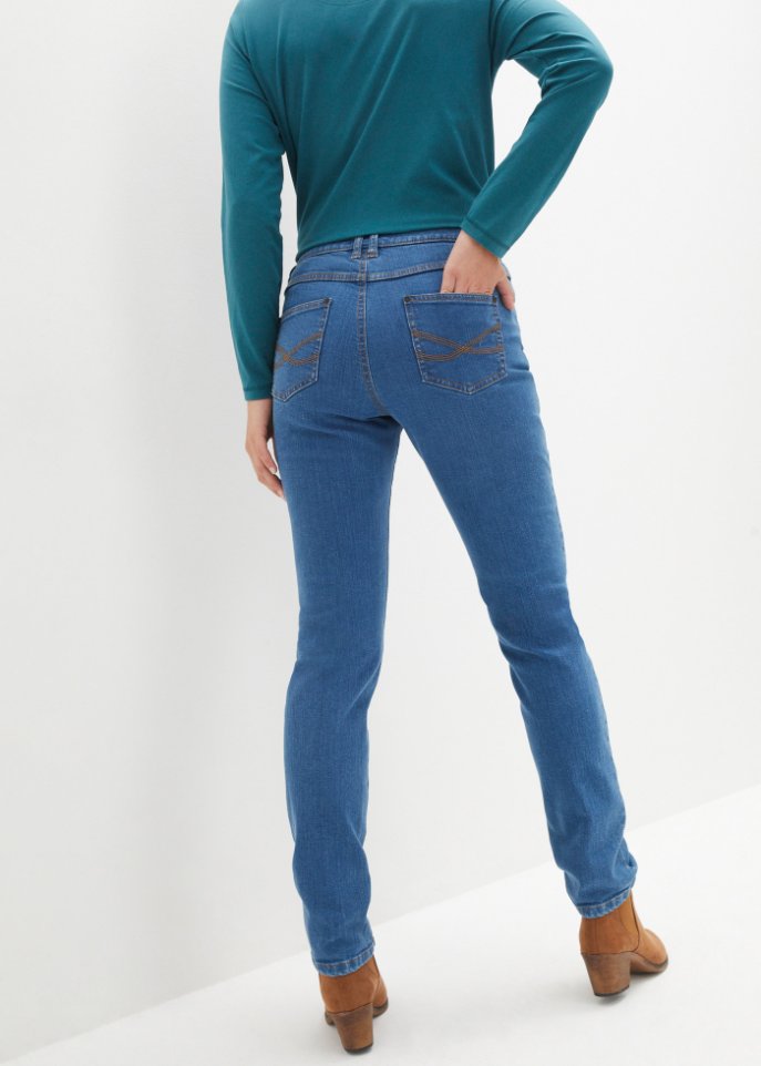 Essential Basic Stretch-Jeans, Straight
