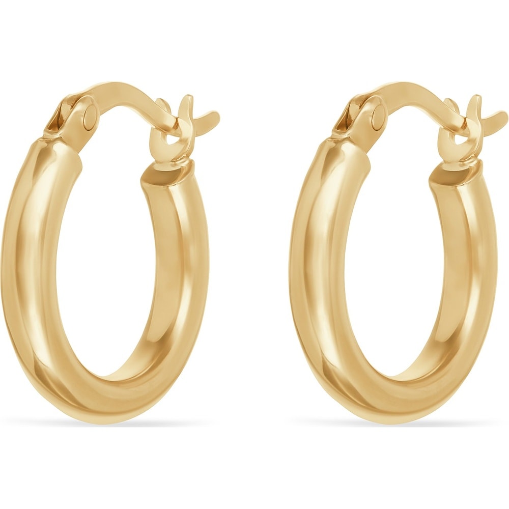 FAVS Créoles 375 Or jaune Boucles d'oreilles