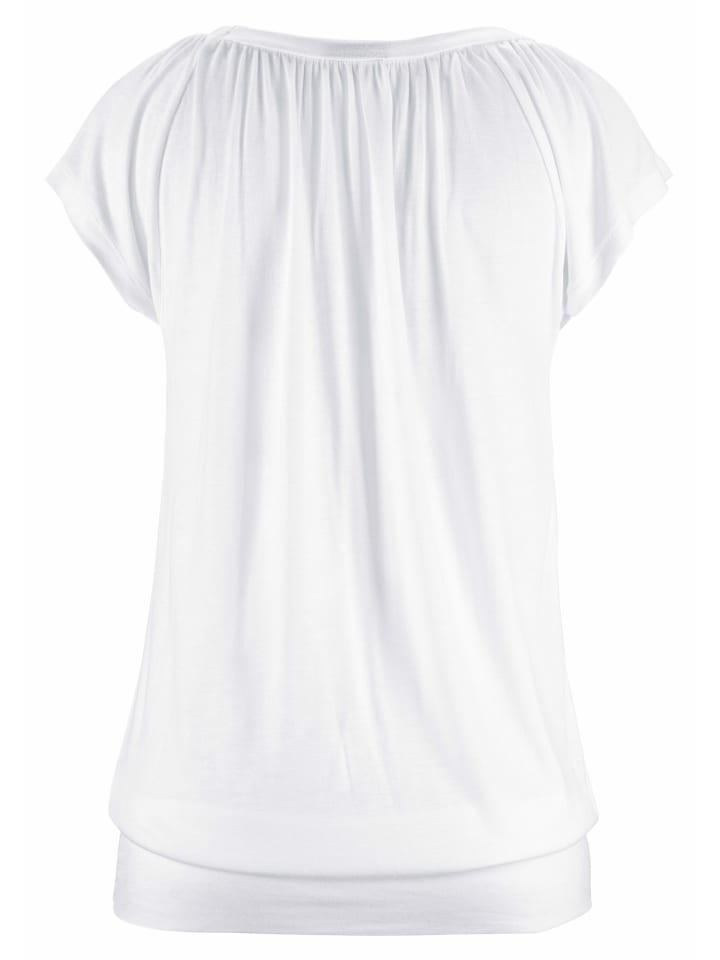 LASCANA V-Shirt in weiß günstig kaufen