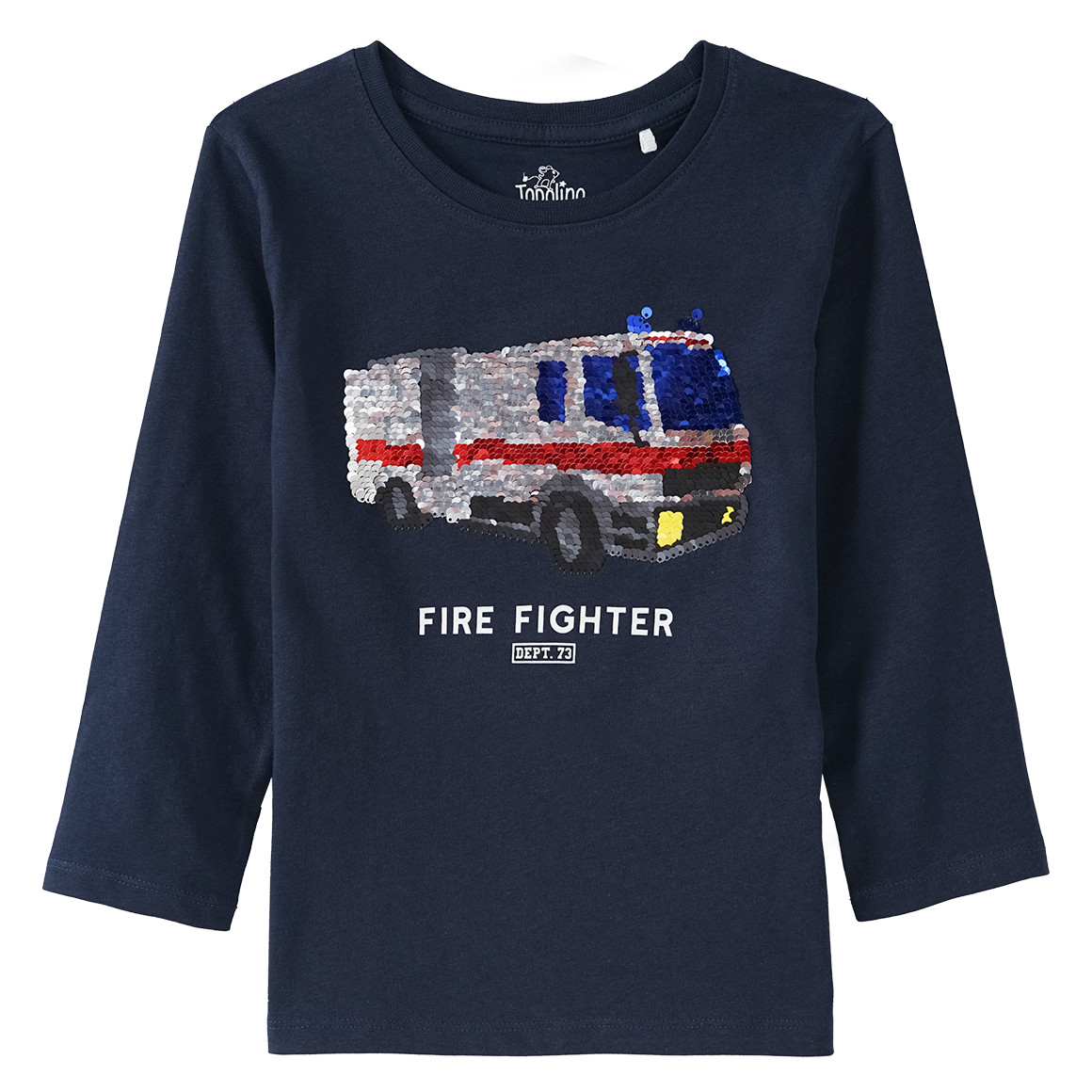 Jungen Langarmshirt mit Wendepailletten