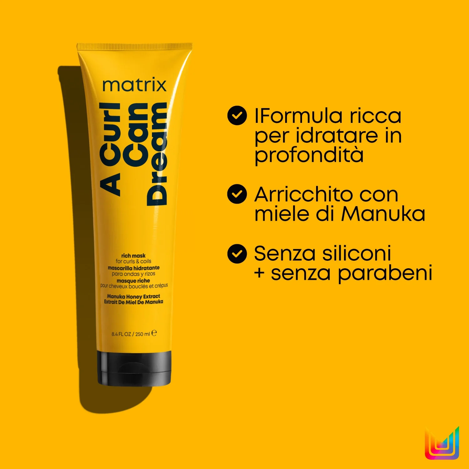 Total Results A Curl Can Dream Rich Mask - Maschera Idratante Capelli
