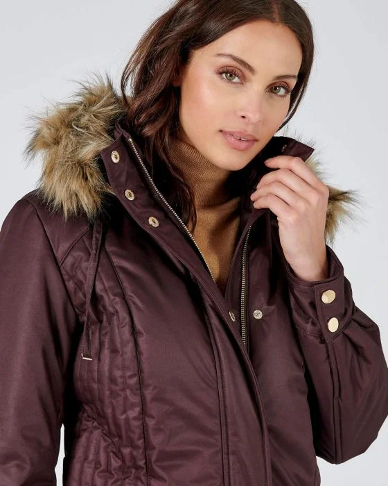 Parka chaude à piqûres fantaisie Thermolactyl