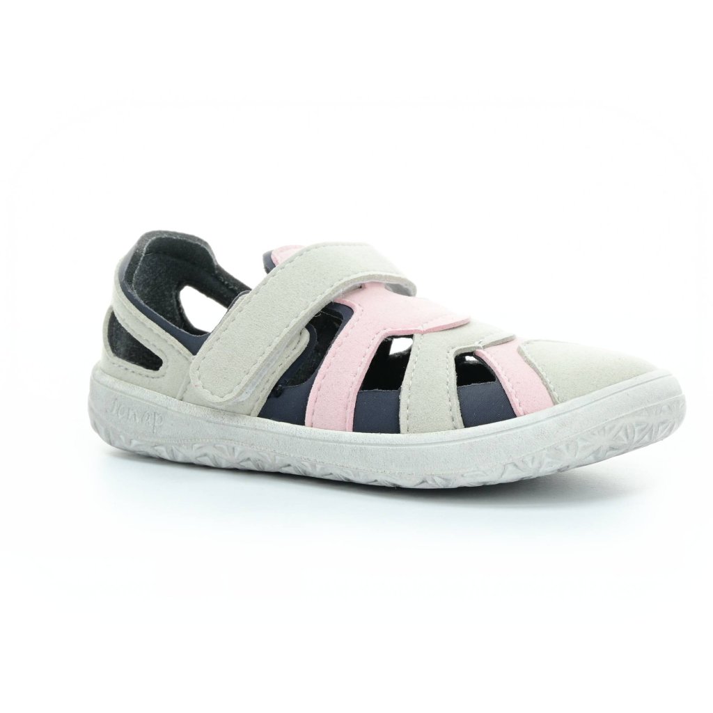 Jonap Kelly Grau-Rosa Barfußsandalen