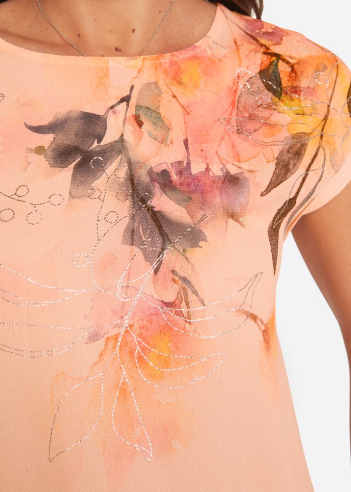 Blusenshirt mit Blumen-Print