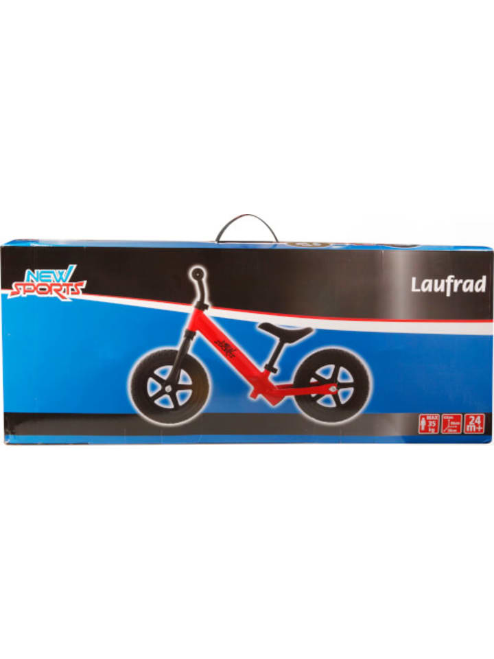 New Sports Laufrad rot mit 12 Zoll EVA Reifen und Aluminium Gestell, belastbar bis 35 kg günstig kaufen onesize
