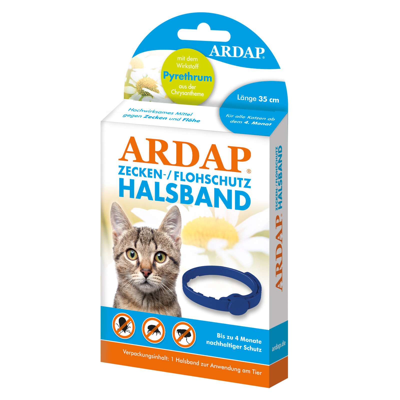 Ardap Ungeziefer- & Zeckenschutz Ardap Zecken- & Floh-Halsband für Katzen