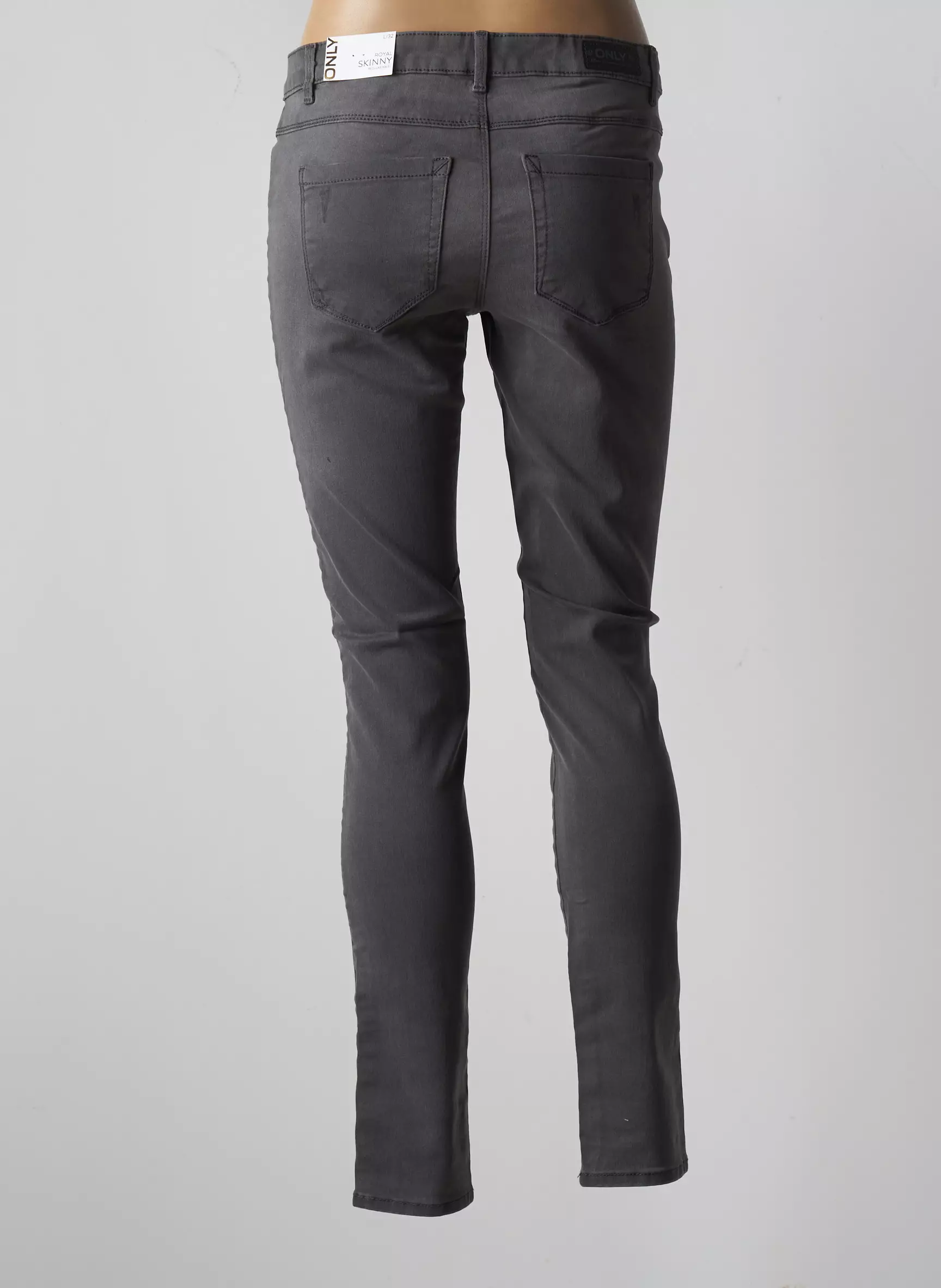Only Jeans Skinny Femme couleur gris