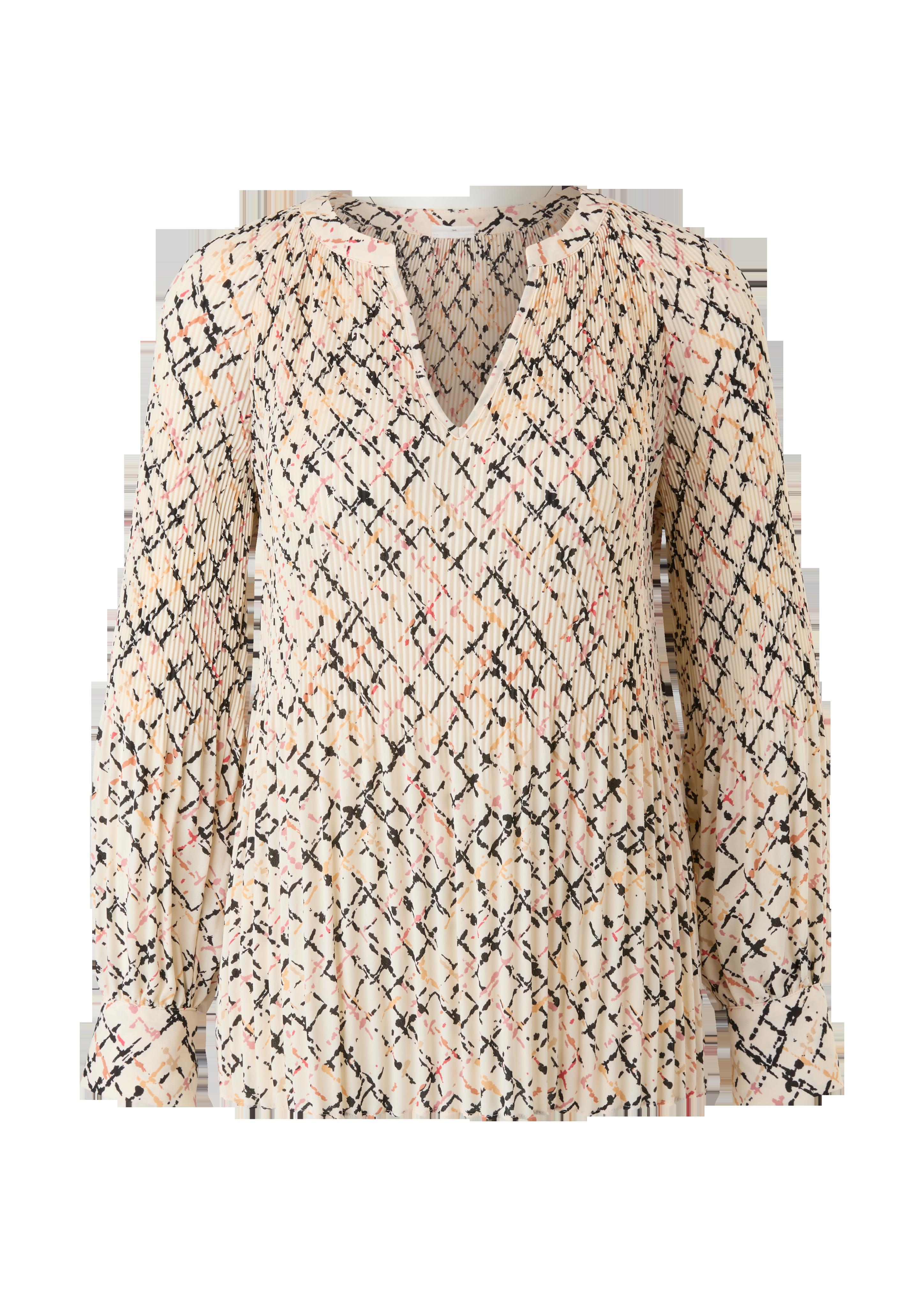 Plissée-Bluse mit Print  2121787-02A3