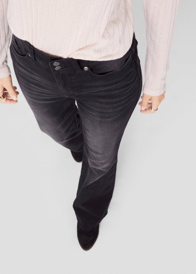 Super-Stretch-Push-Up-Jeans mit Bequembund, Bootcut