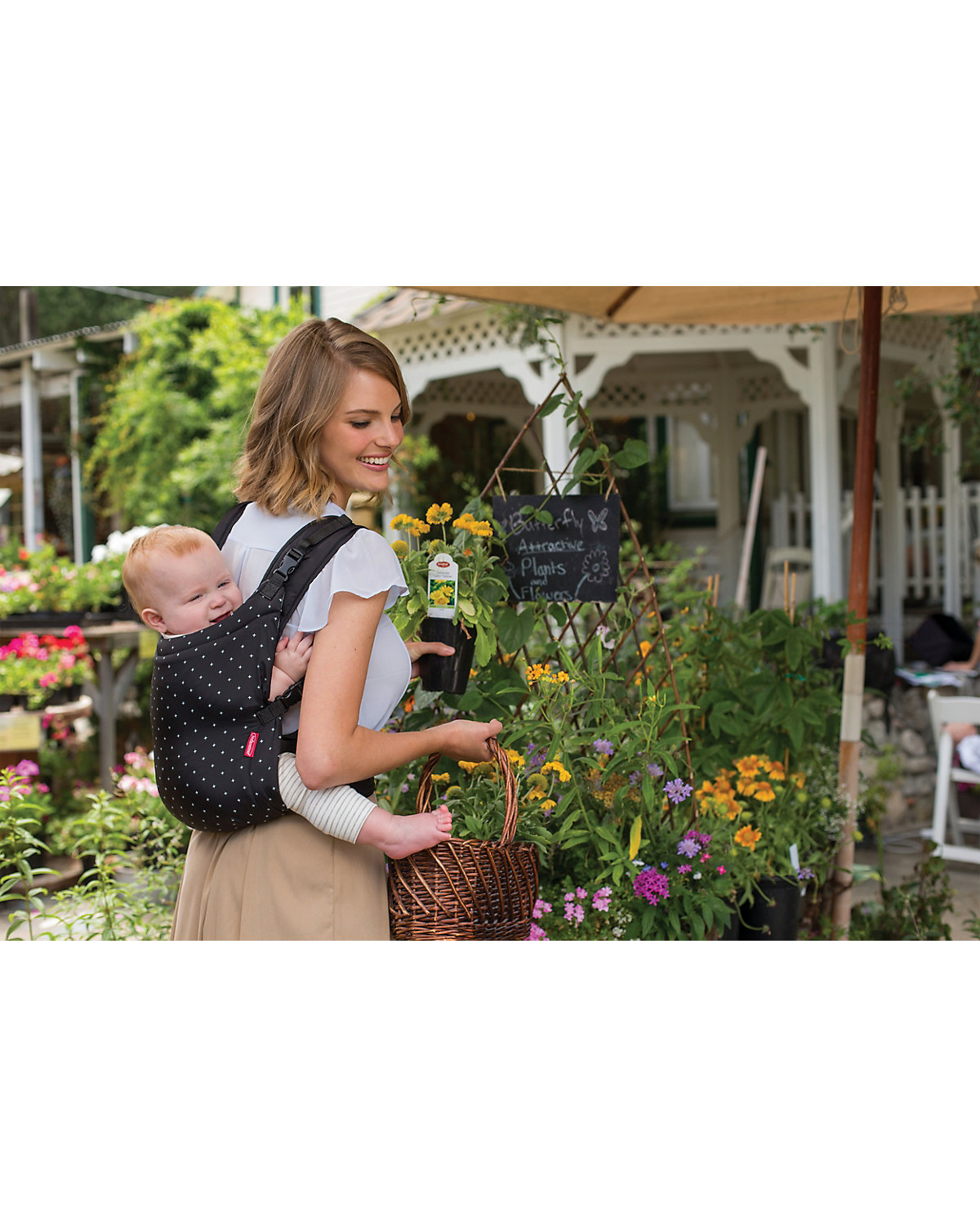 Babytrage Zip Travel, schwarz