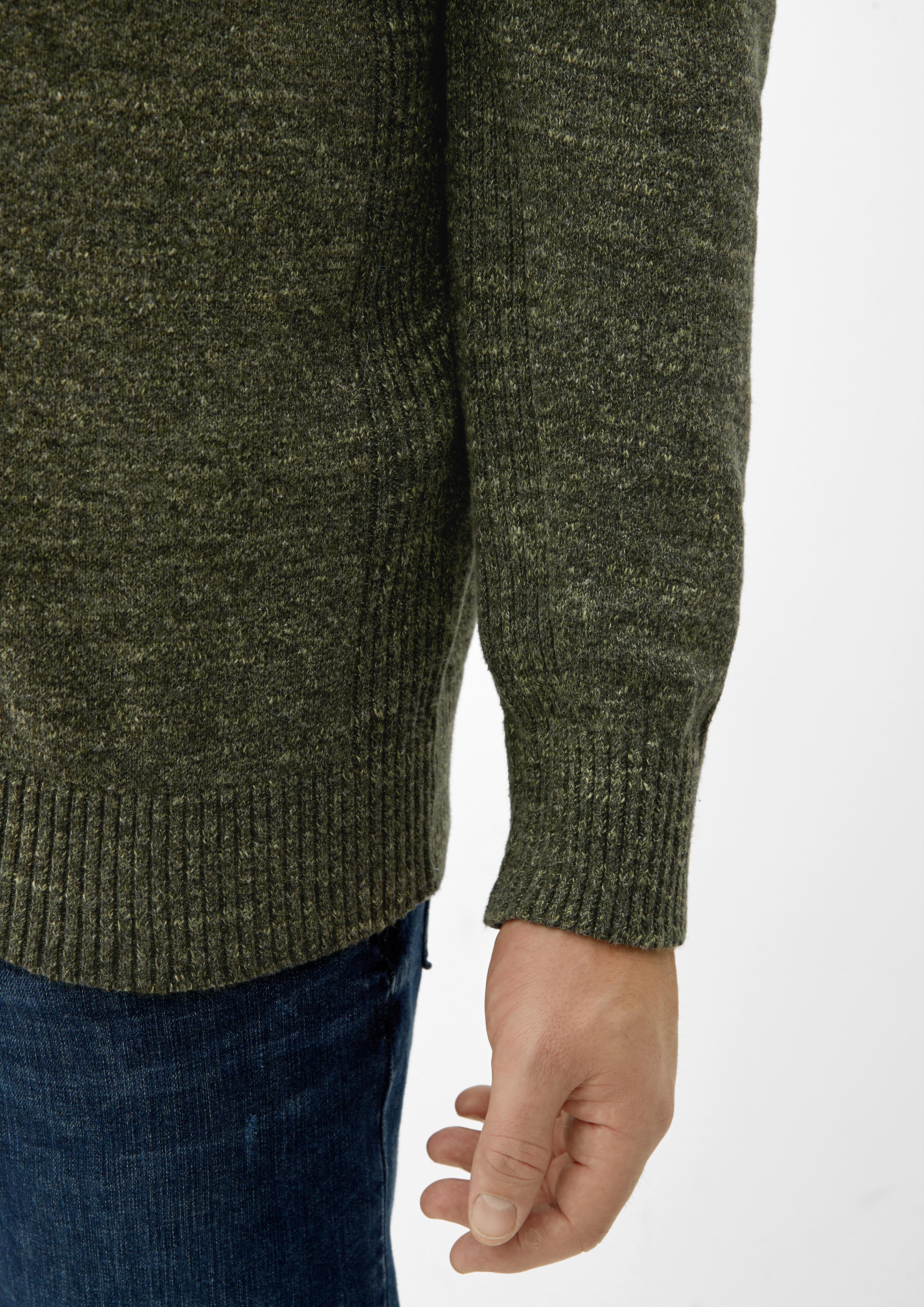 Strick-Troyer mit Rippdetails  2124697-78W1