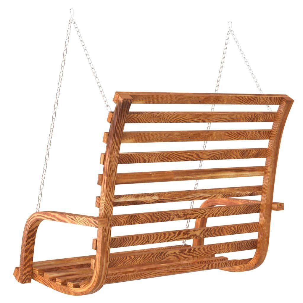 vidaXL Hollywoodschaukel Schaukelbank Bugholz Massiv mit Teak-Finish 126x63x92 cm, 1 tlg.
