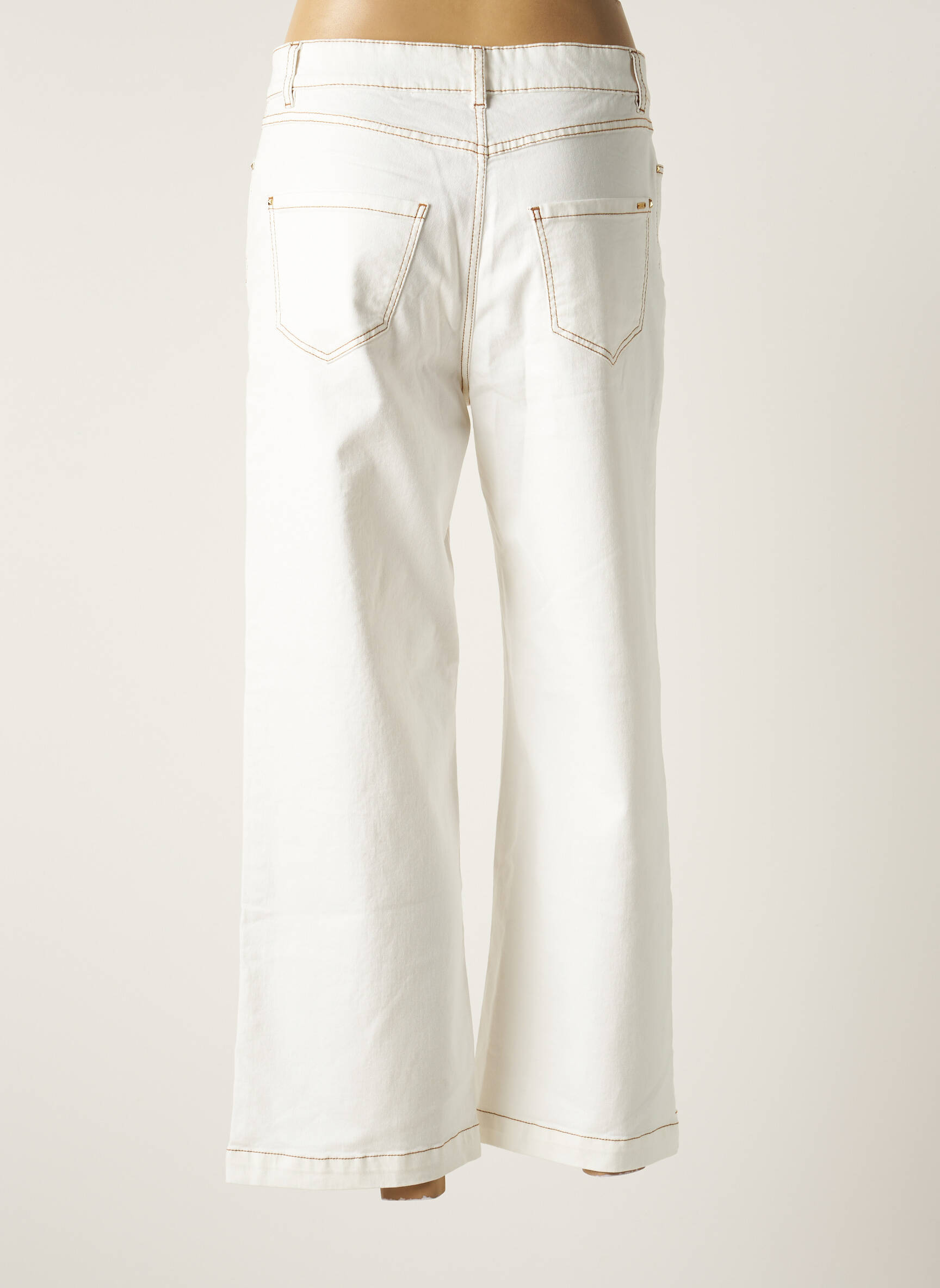 I Code By Ikks Jean Flare Femme couleur blanc