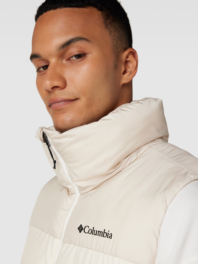 Steppweste mit Stehkragen Modell 'Powder' in beige