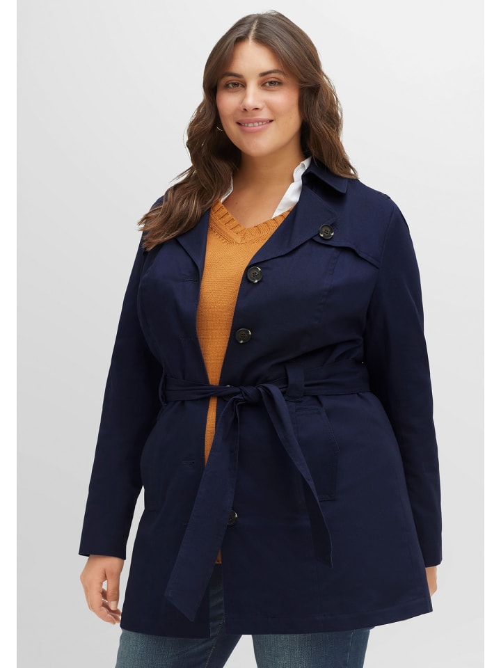 sheego Trenchcoat in marine günstig kaufen