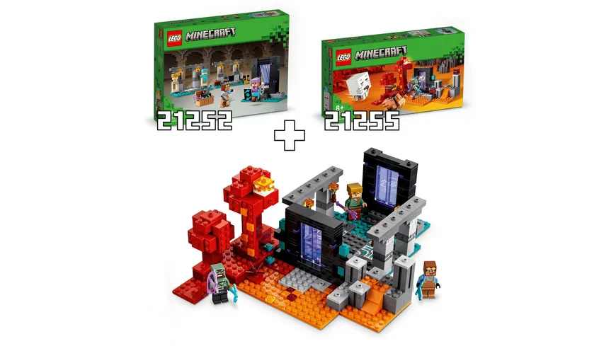 LEGO Minecraft 21252 Die Waffenkammer, Set mit Spielzeug-Waffen und Figur