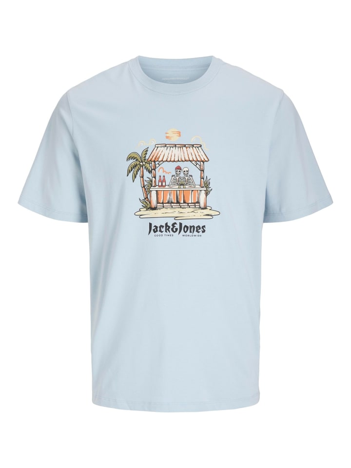 JACK & JONES PLUS T-shirt in Skyway günstig kaufen