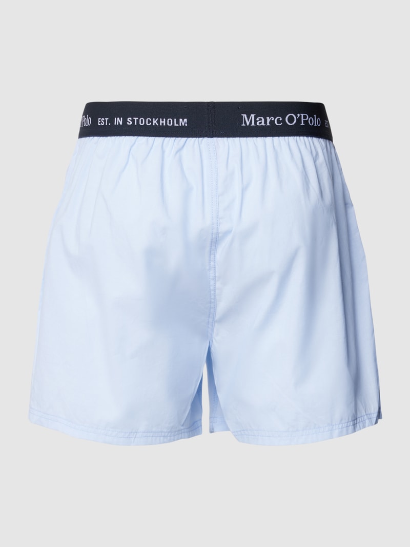 Boxershorts mit Allover-Muster im 2er-Pack in marineblau