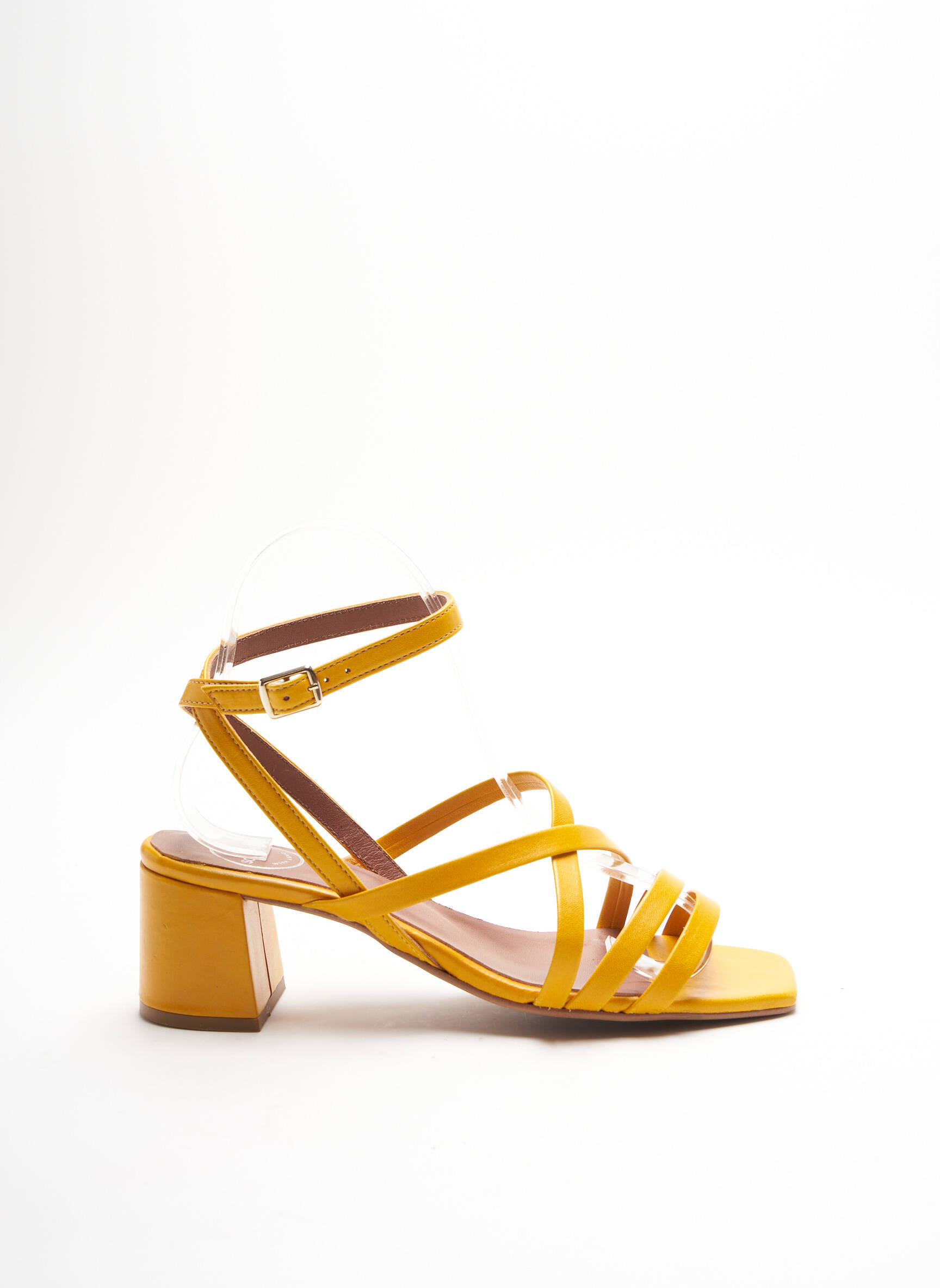 Sarenza Sandales Nu Pieds Femme couleur jaune