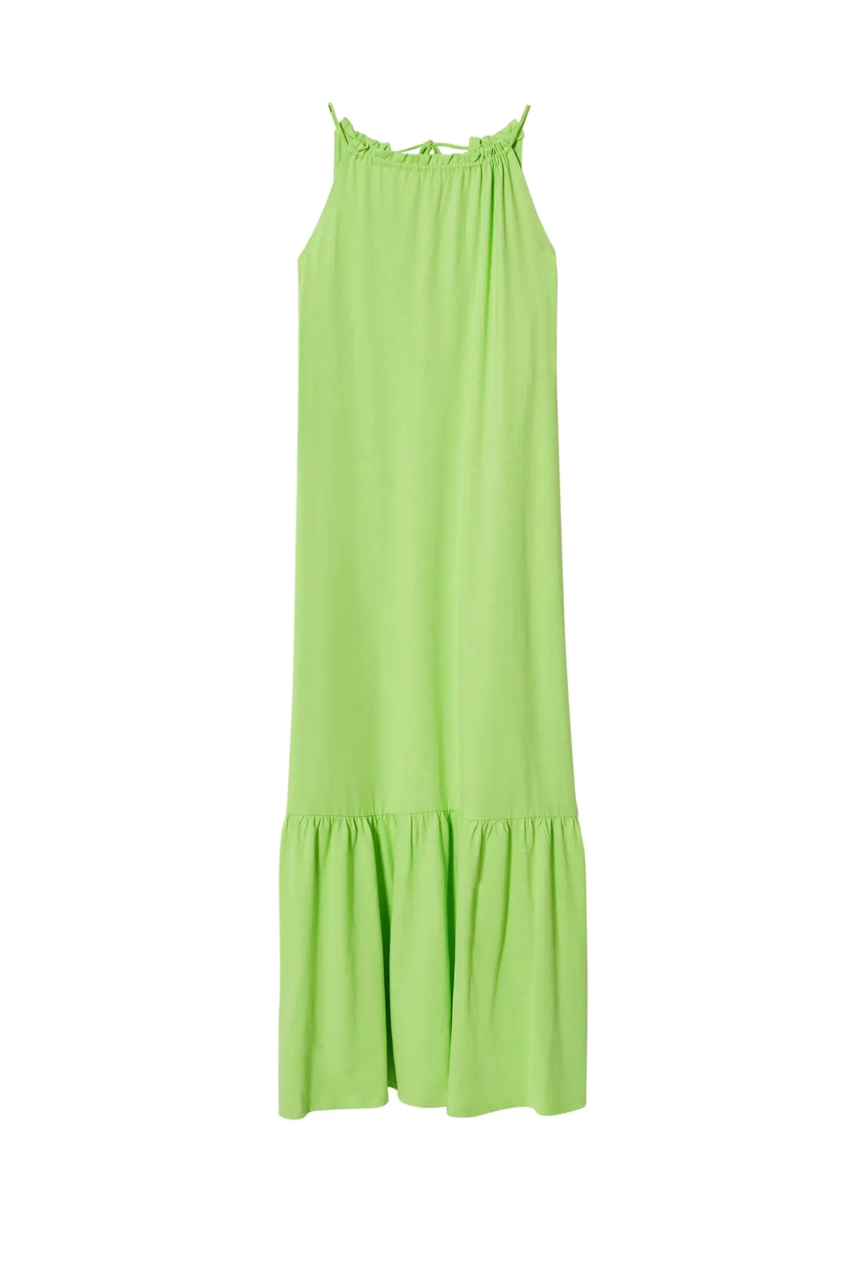 MANGO  Grünes Damenkleid 37020452