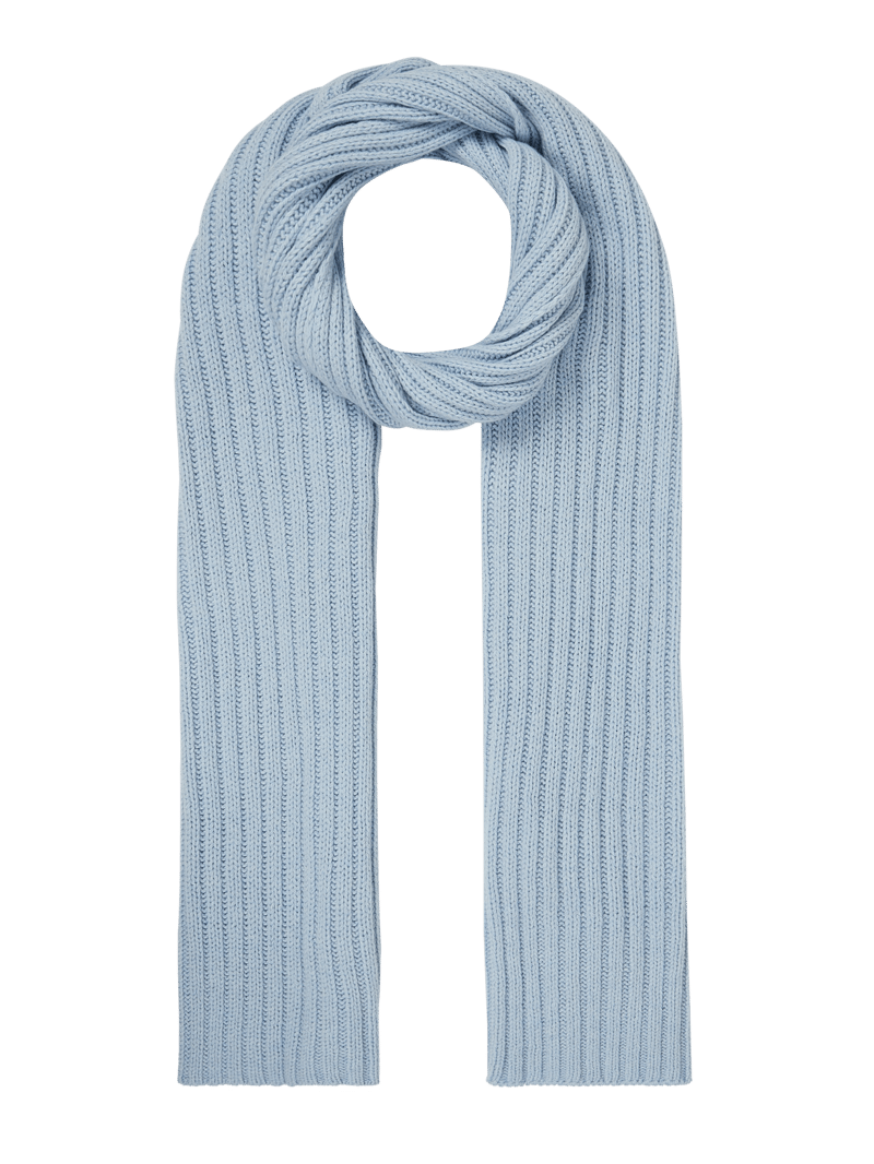 Schal mit Kaschmir-Anteil in bleu