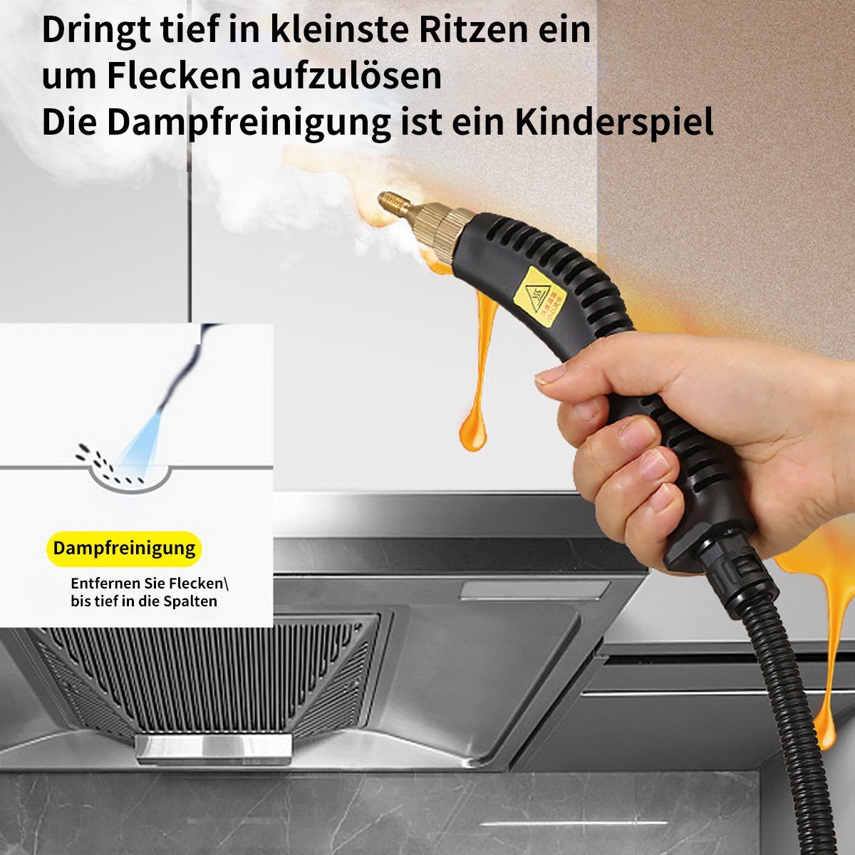 Hikeren Dampfreiniger Multifunktionaler Dampfreiniger,Für Reinigen Sie Möbel und Geräte