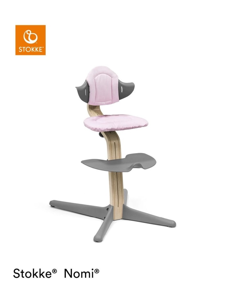 Stokke Nomi® Treppenhochstuhl Kissen grey/pink in Grau ab 0 Monate günstig kaufen onesize