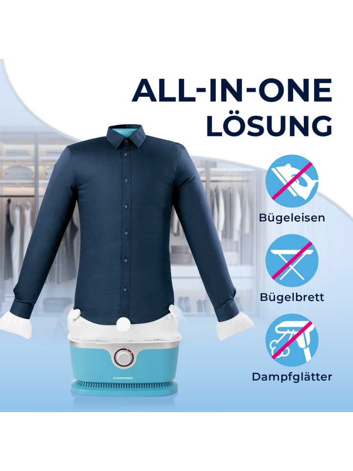 CLEANmaxx CLEANmaxx Bügler mit Timerfunktion für Hemden & Blusen - Blau günstig kaufen onesize