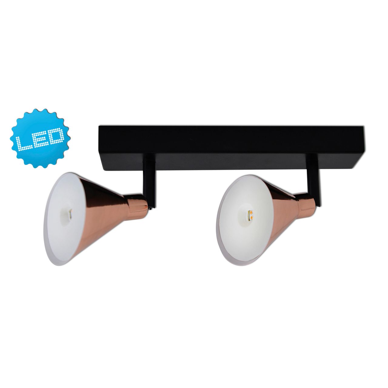 Näve Leuchten 2er LED-Wand-u. Deckenspot 