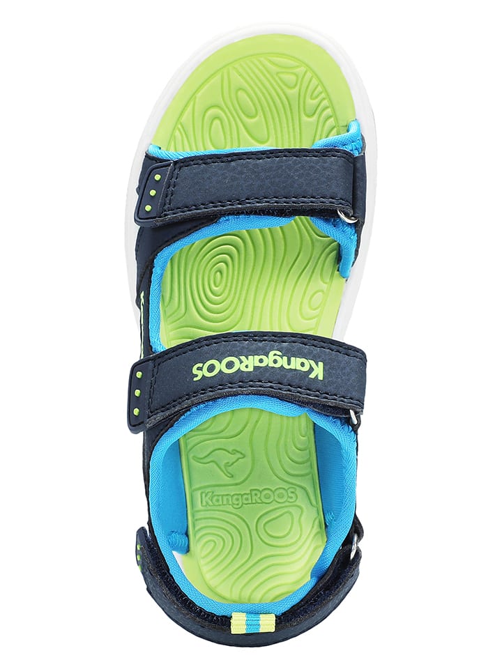 Kangaroos Sandalen in Dunkelblau/ Grün günstig kaufen