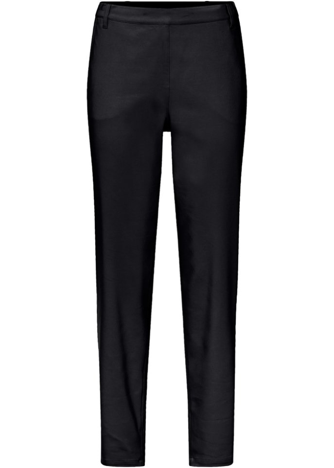 High-Waist-Hose mit Taschen und Bequembund, knöchellang