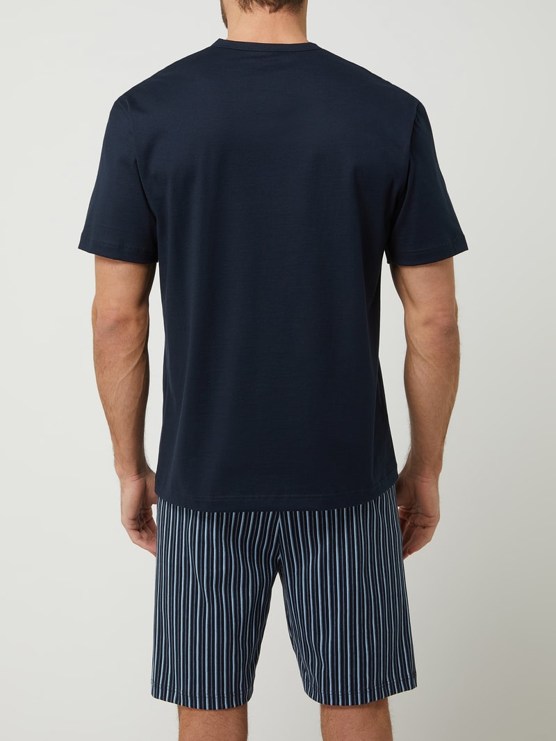 Pyjama aus Slingle Jersey Modell 'Relax' in dunkelblau