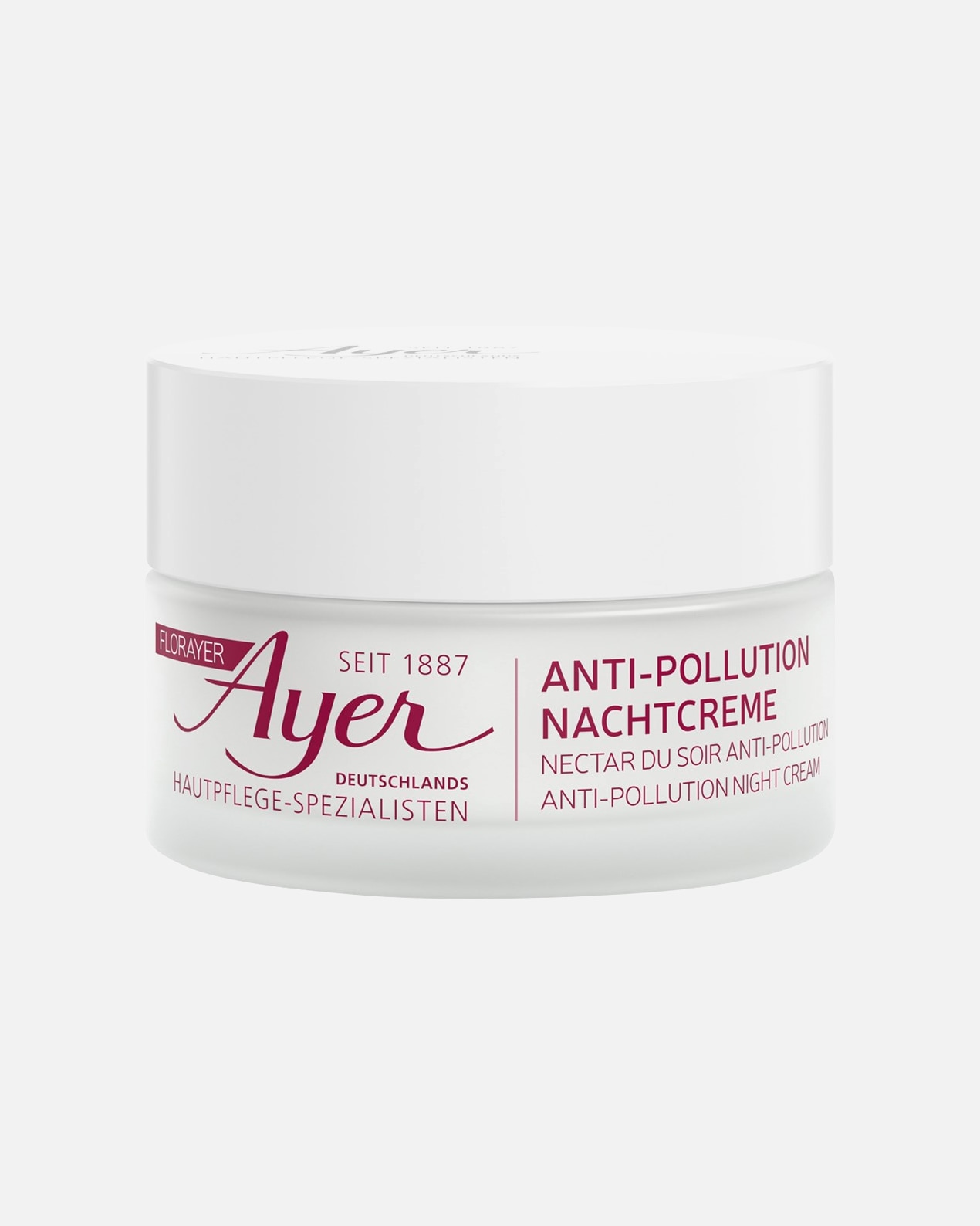 Crema notte anti-inquinamento Ayer