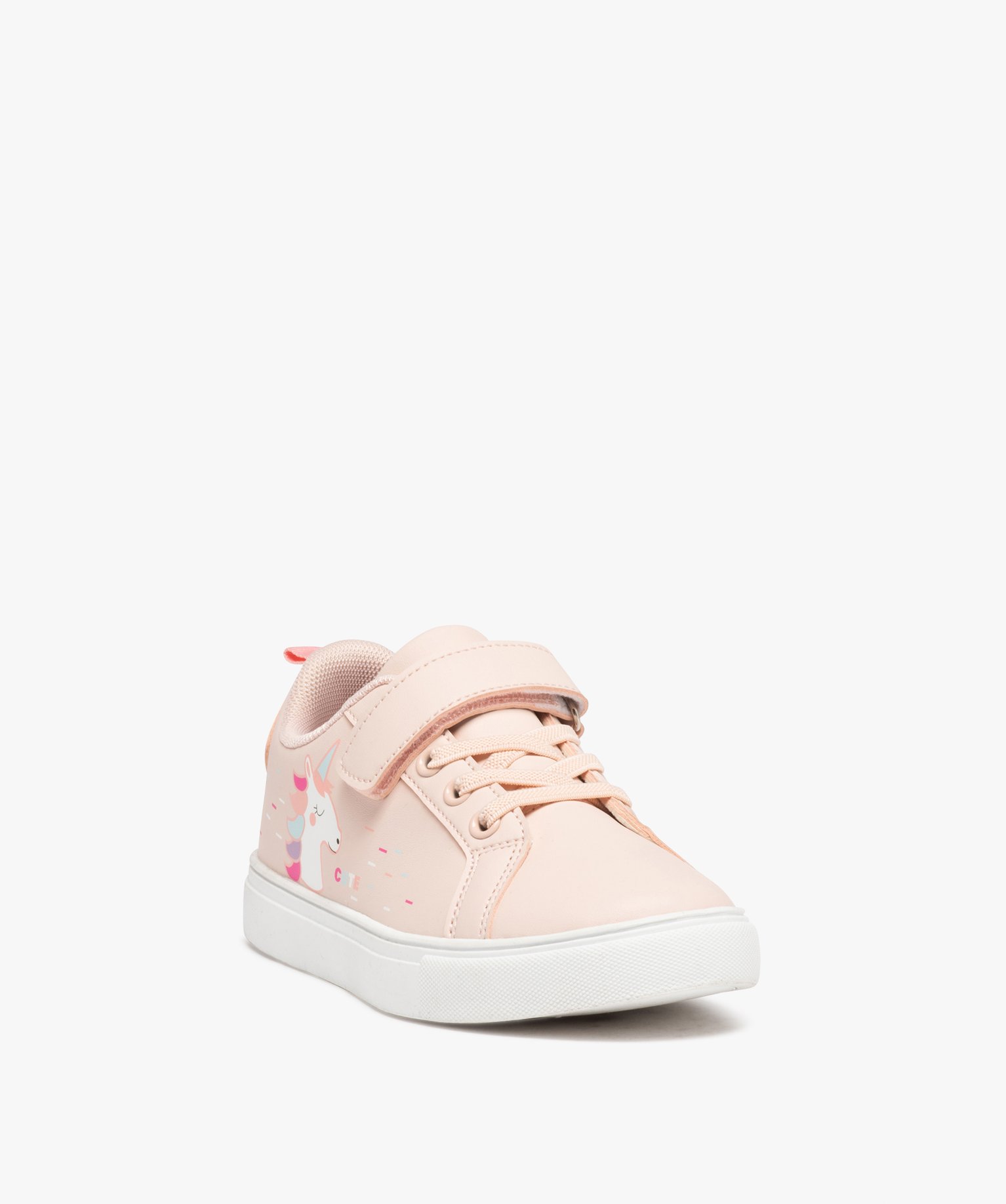 Tennis à motif licorne avec fermeture scratch fille du 31 a... rose | GEMO