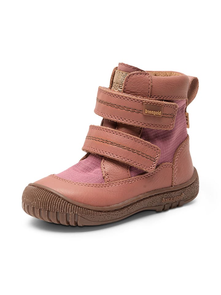 bisgaard Leder-Boots in Pink günstig kaufen