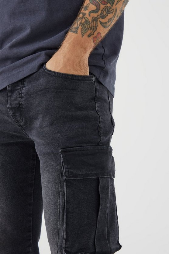 Skinny Stretch Cargo-Jeans