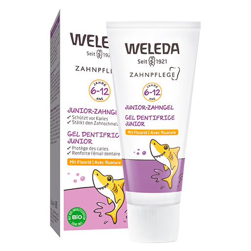 WELEDA Junior-Zahngel mit Fluorid  50 ml  Zahngel