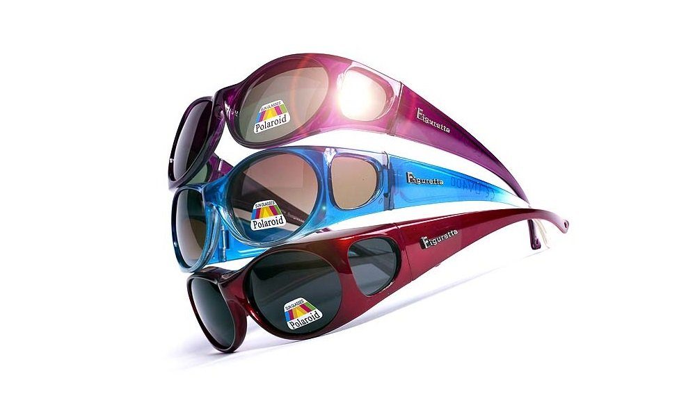 Figuretta Sonnenbrille Figuretta Sonnenbrille Überbrille aus der TV Werbung UV Brille Schutz hoher UV-Schutz