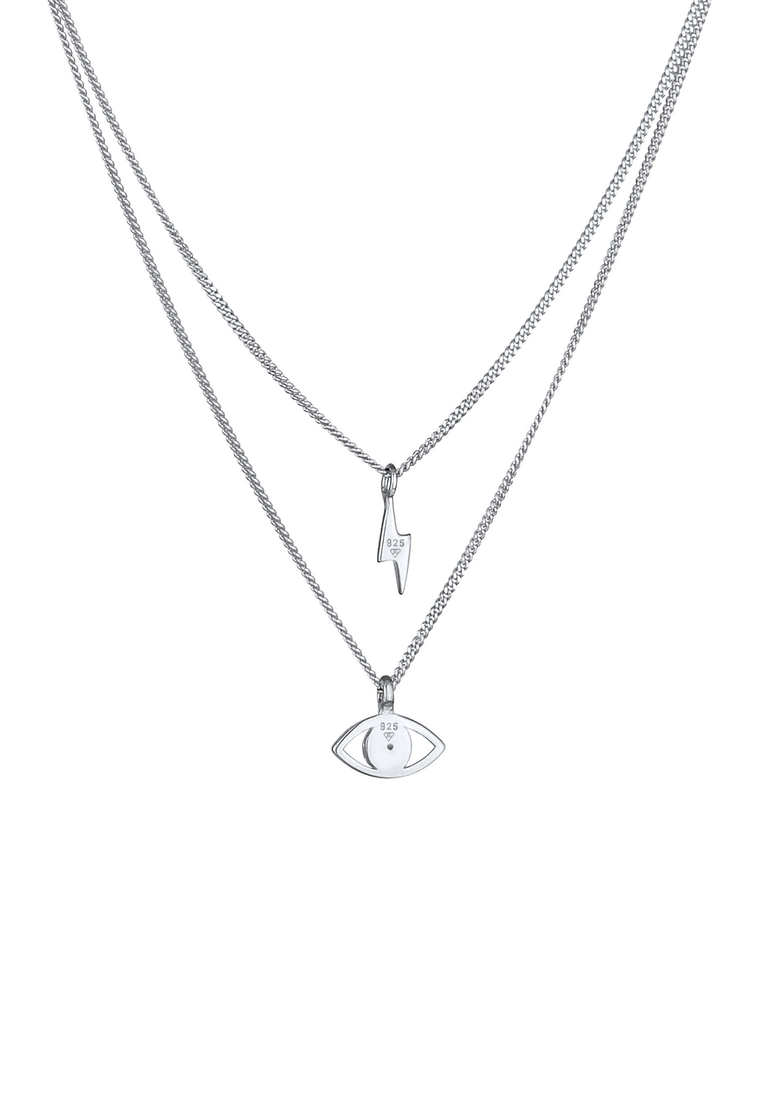 Elli női szemmel verés okozta villám medál, divatos kristályokkal, 925-ös sterling ezüstből