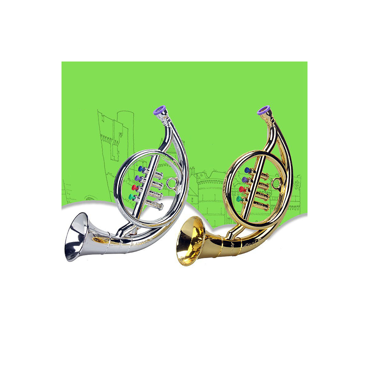 Kindermusikinstrument Spielzeug Partyrequisiten Musikinstrument für Kinder Spielzeug Party Requisiten Rhythmusinstrumente